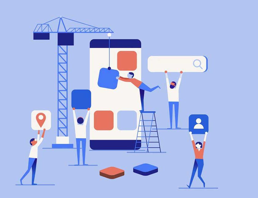User experience and user interface design concept