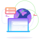 Local SEO optimization and Google Maps business listing illustration