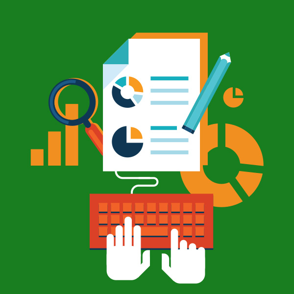 Business growth and financial analytics illustration