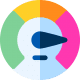 Website speed test and performance optimization gauge illustration