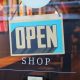 Open sign on a shop window. Doing SEO in NYC shows customers your business is open and website is fresh